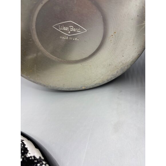 Vtg West Bend Set Of 2 Aluminum Flour Sugar Canisters MCM Retro - Picture 7 of 8